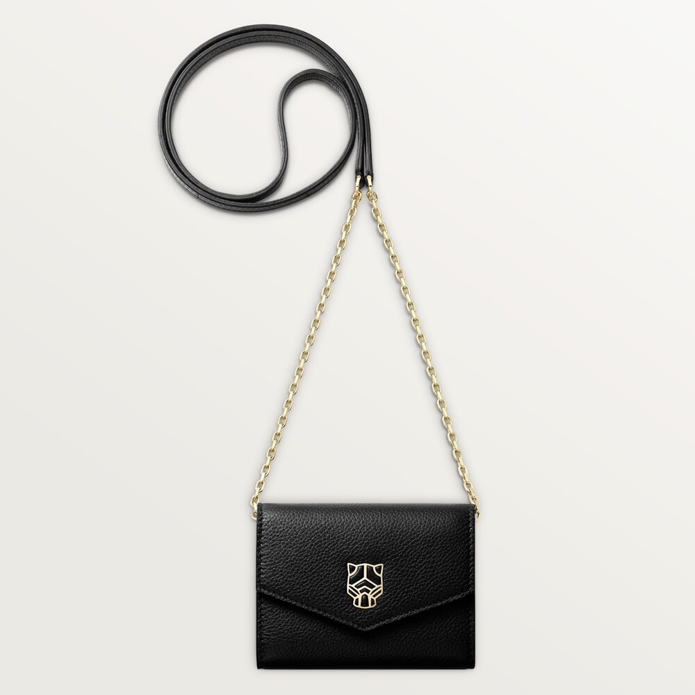 Кожаные аксессуары Panthère de Cartier, Cумка-кошелек на цепочке, модель "мини"