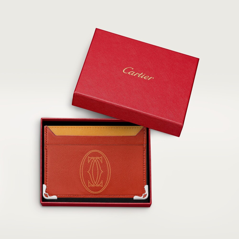 Кожаные аксессуары Must de Cartier, компактный бумажник
