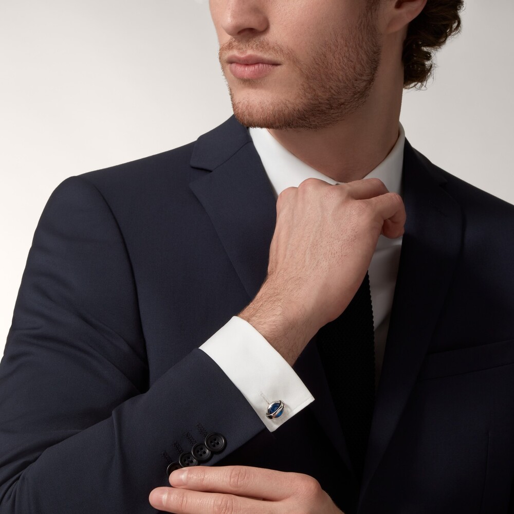 Запонки Ballon Bleu de Cartier, серебро