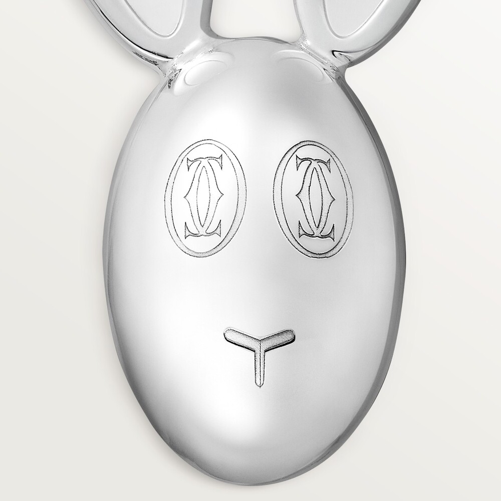 Две ложки Cartier Baby, мотив "кролик"
