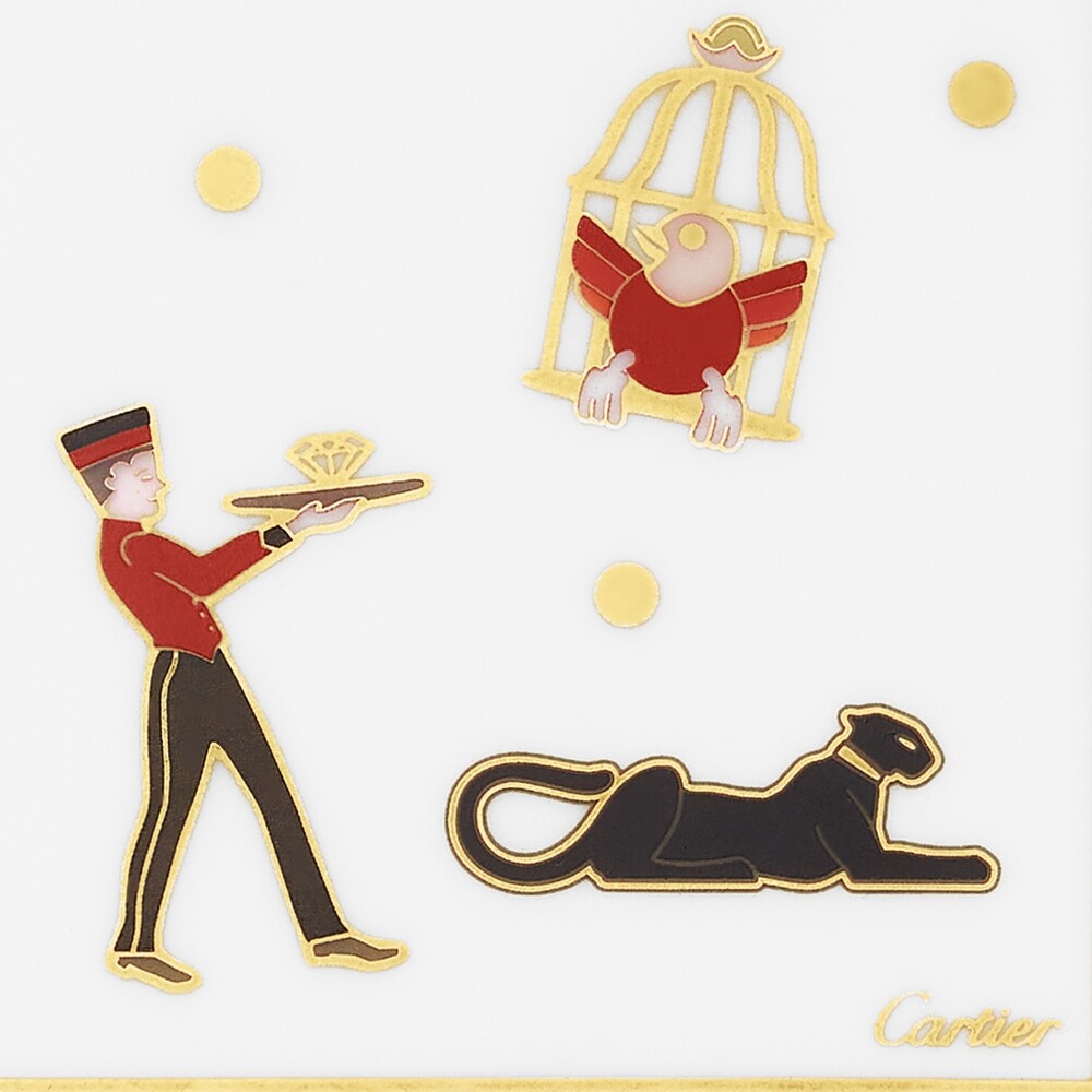Набор из 4 подставок для мелких предметов Diabolo de Cartier, маленькая модель