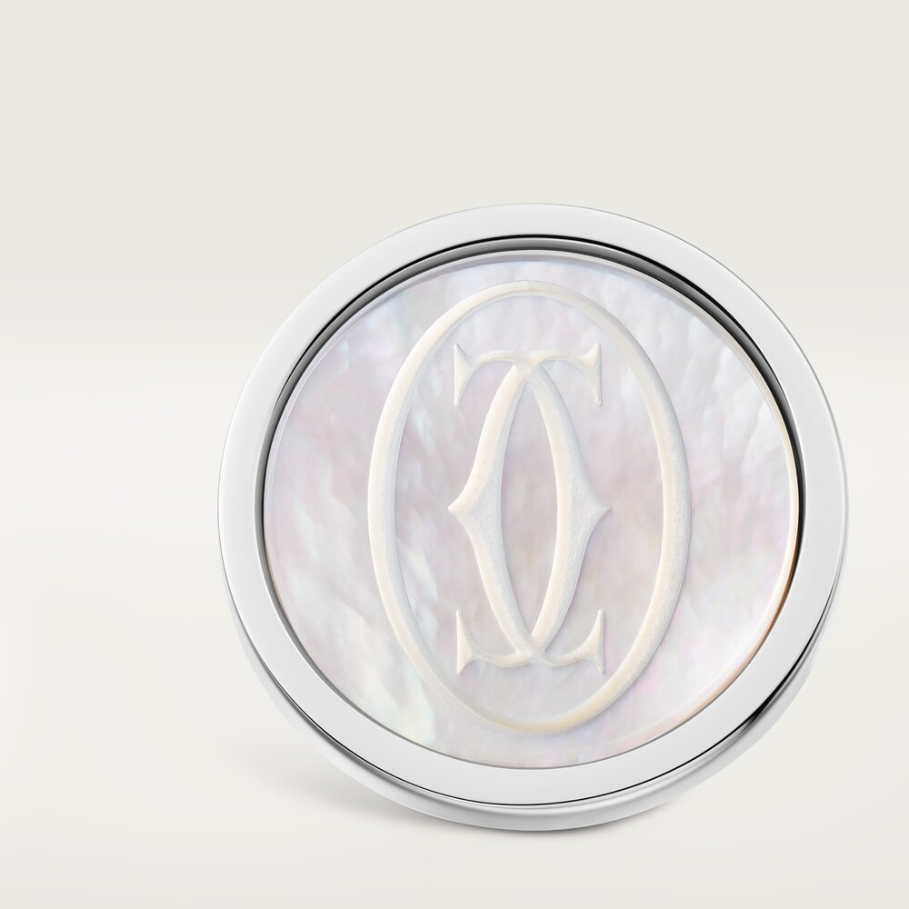 Запонки Double C de Cartier, mother-of-pearl