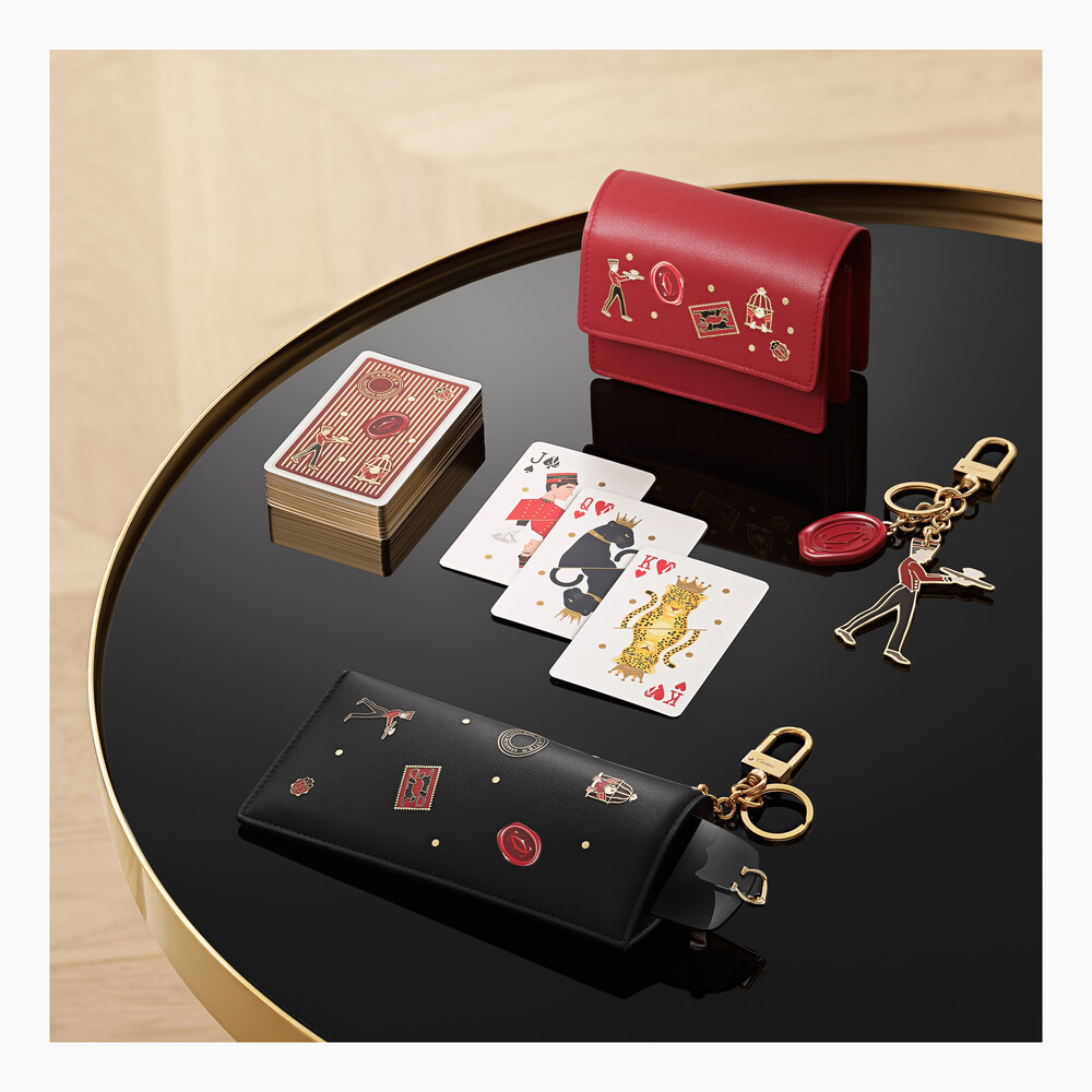 Брелок для ключей Diabolo de Cartier, мотив «сургучная печать» и «грум»
