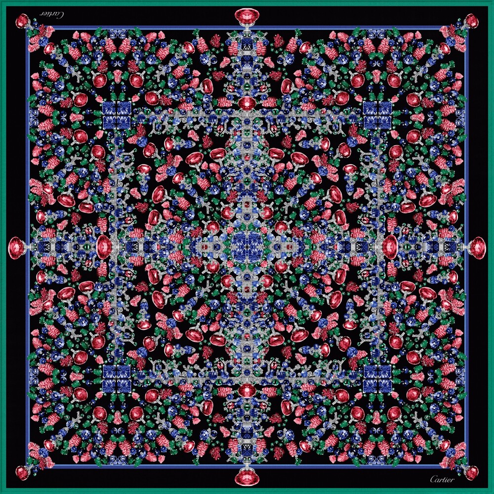 Платок Cartier Tutti Frutti 90