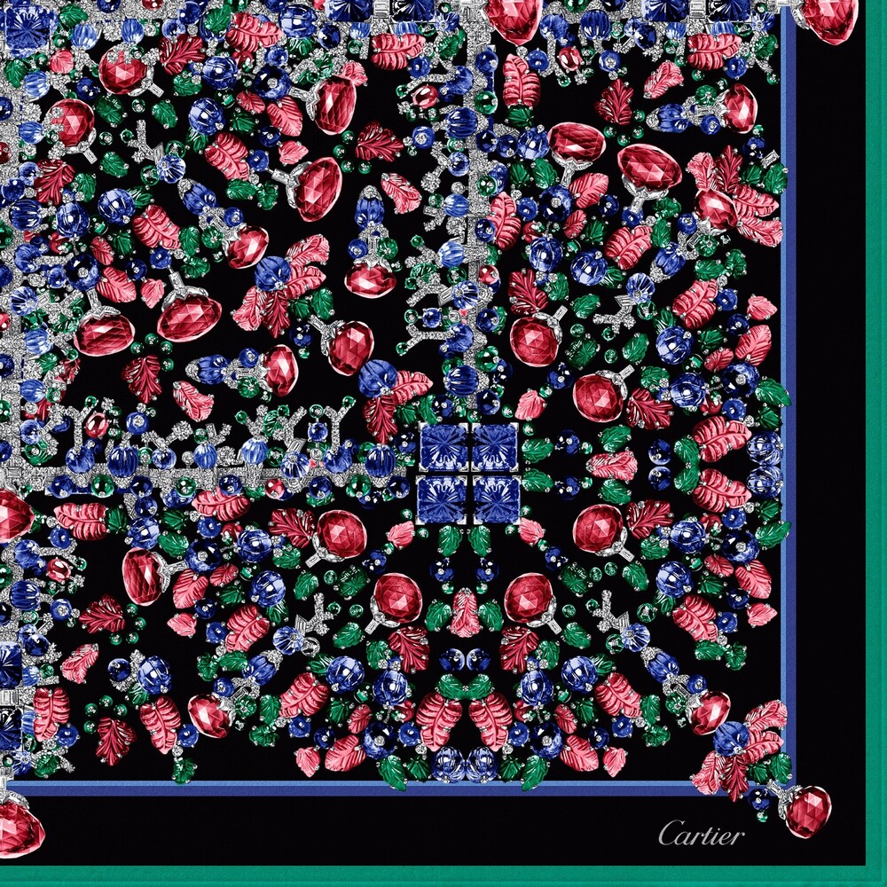 Платок Cartier Tutti Frutti 90
