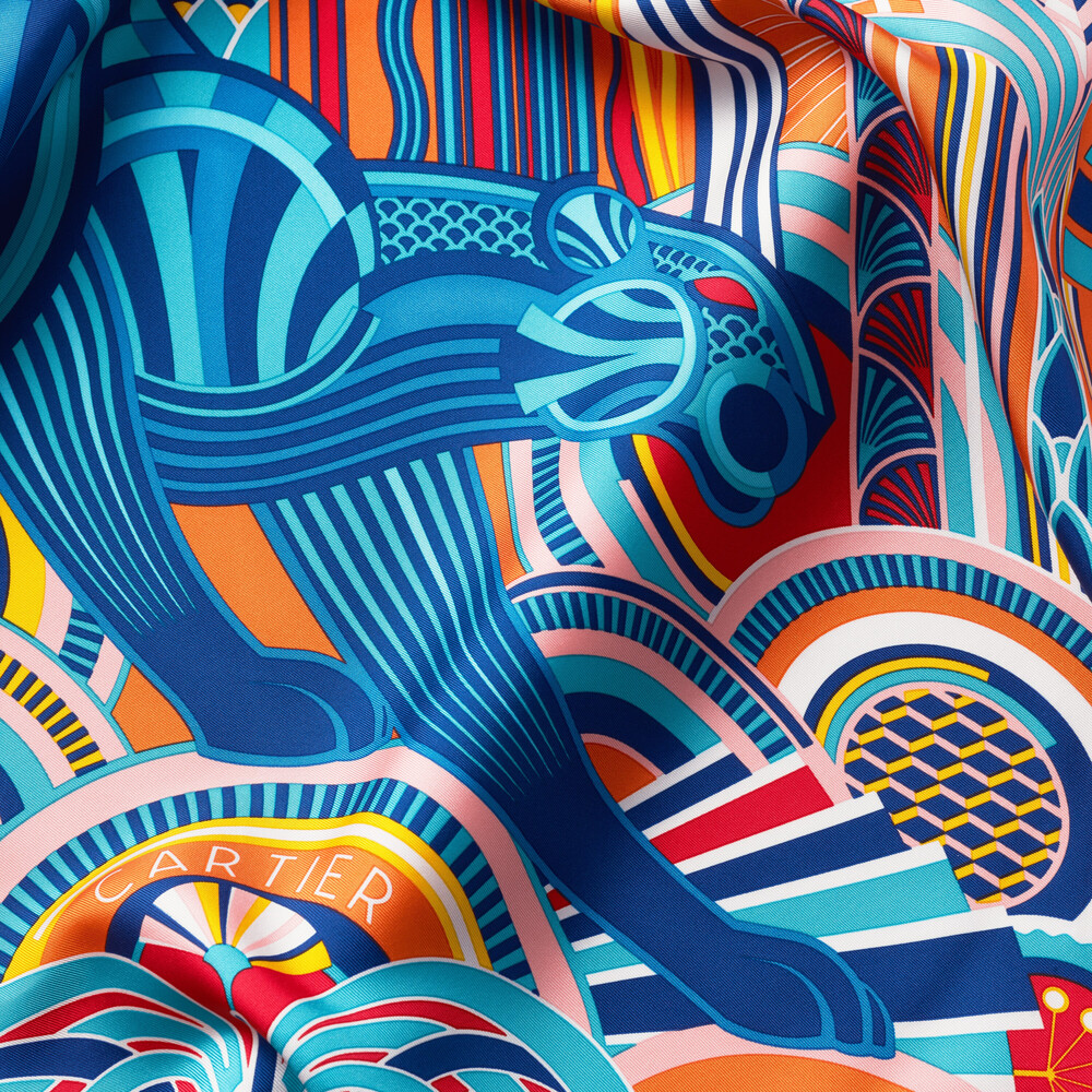 Платок Panthère Art Déco 90