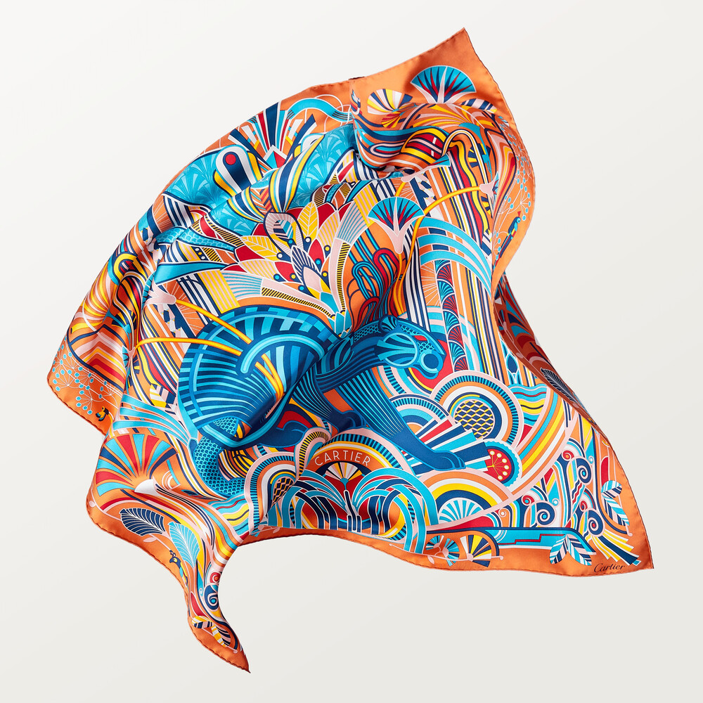 Платок Panthère Art Déco 90