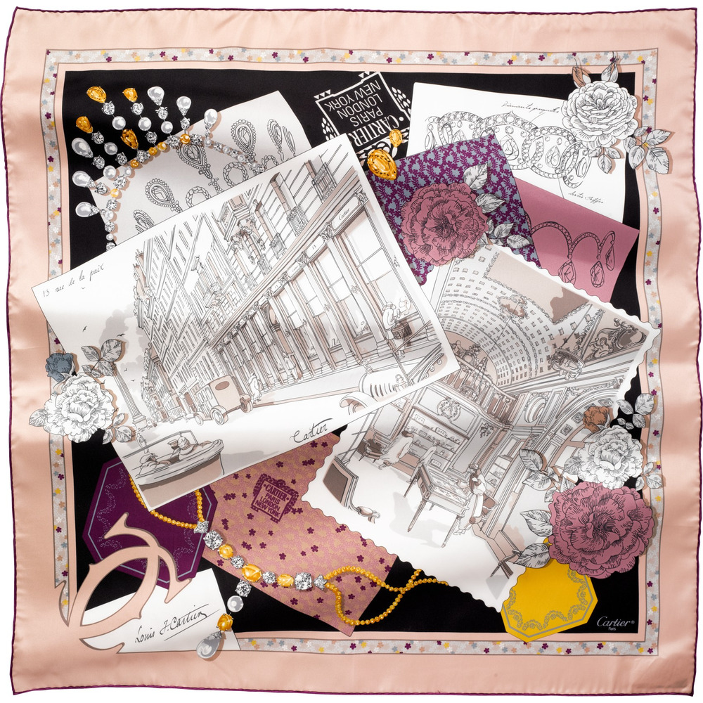 Платок с мотивом «13, улица де ла Пэ»