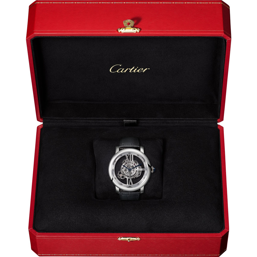 Часы Rotonde de Cartier Astrotourbillon, скелетон