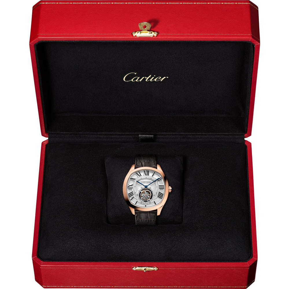 Часы Drive de Cartier с парящим турбийоном