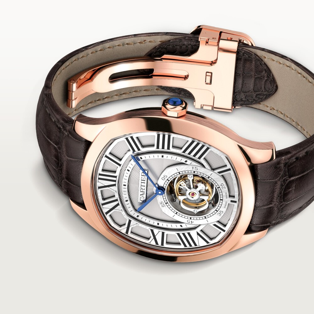 Часы Drive de Cartier с парящим турбийоном