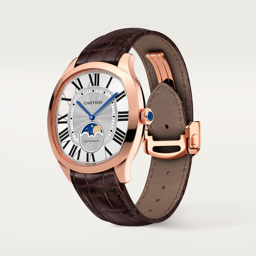 Часы Drive de Cartier, индикация фаз Луны