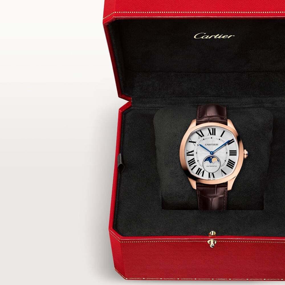 Часы Drive de Cartier, индикация фаз Луны