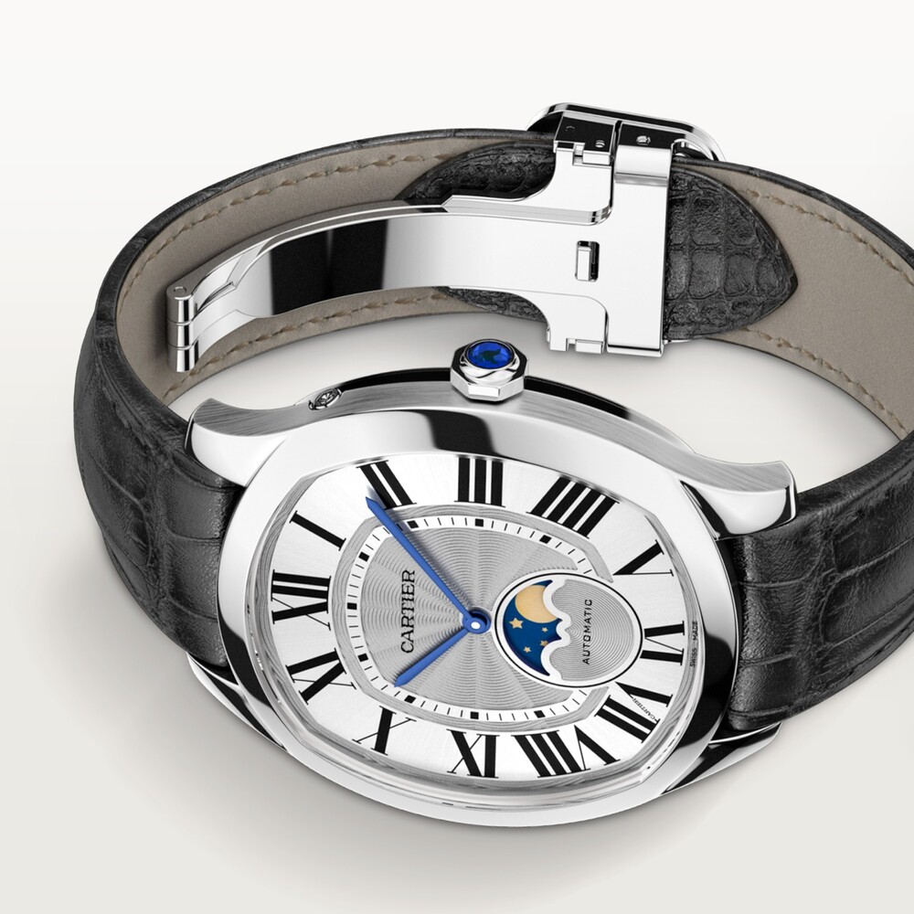Часы Drive de Cartier, индикация фаз Луны