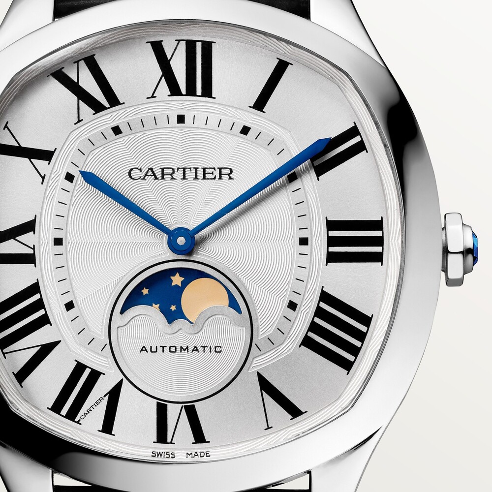 Часы Drive de Cartier, индикация фаз Луны