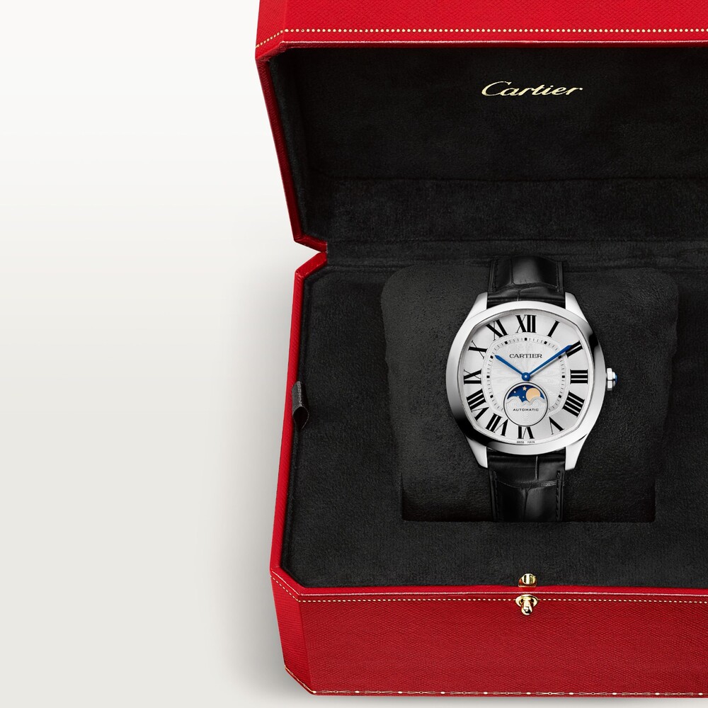 Часы Drive de Cartier, индикация фаз Луны