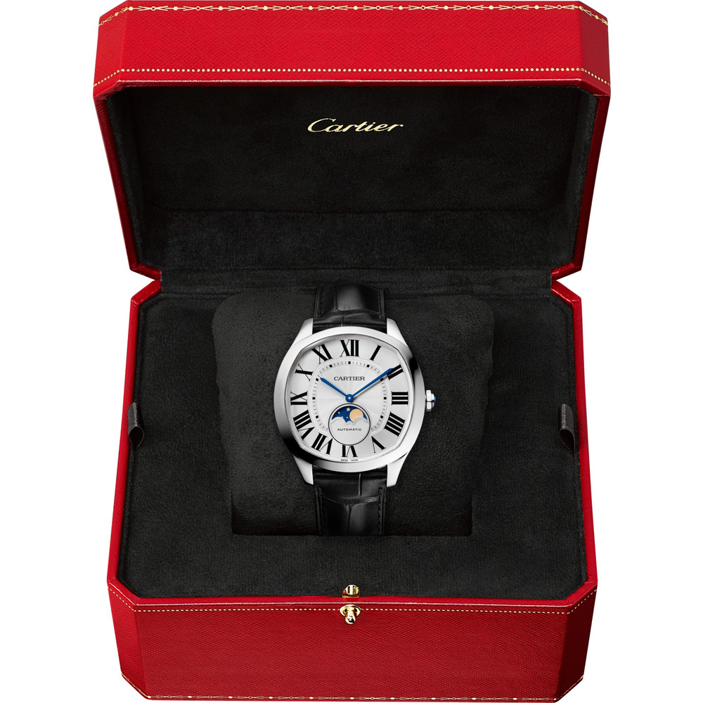 Часы Drive de Cartier, индикация фаз Луны