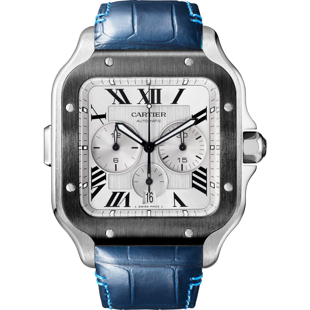Часы Santos de Cartier с хронографом
