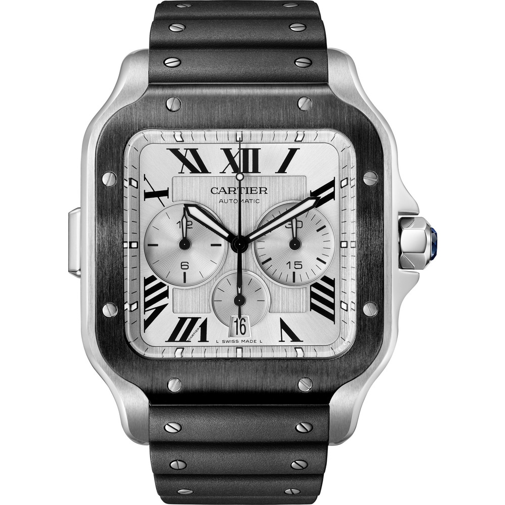 Часы Santos de Cartier с хронографом