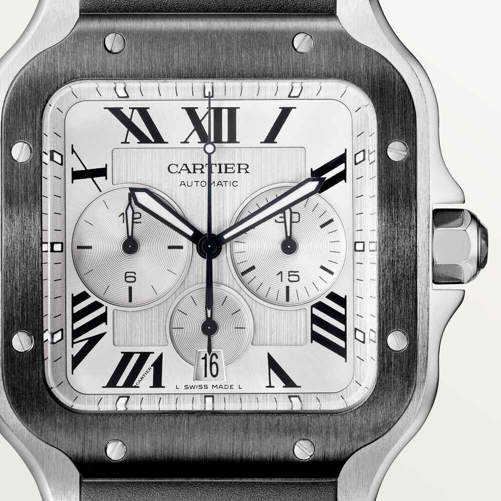 Часы Santos de Cartier с хронографом