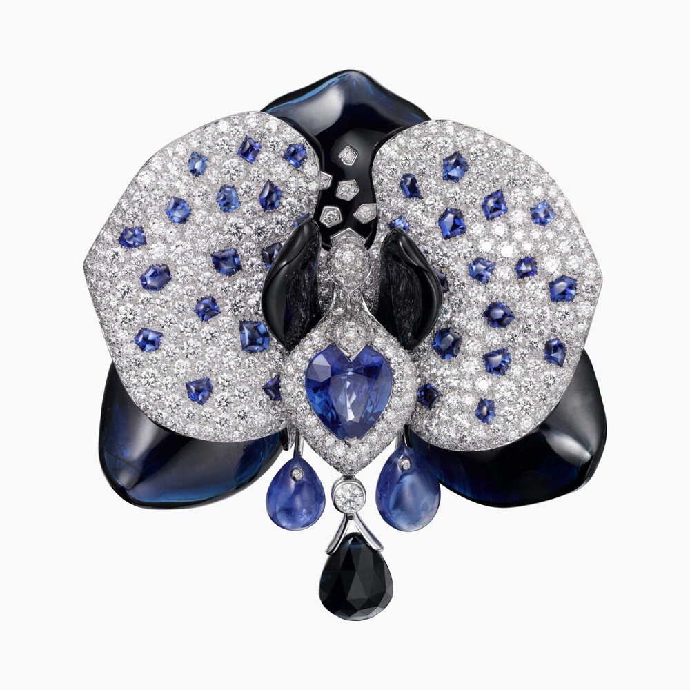 Брошь Caresse d'Orchidées par Cartier