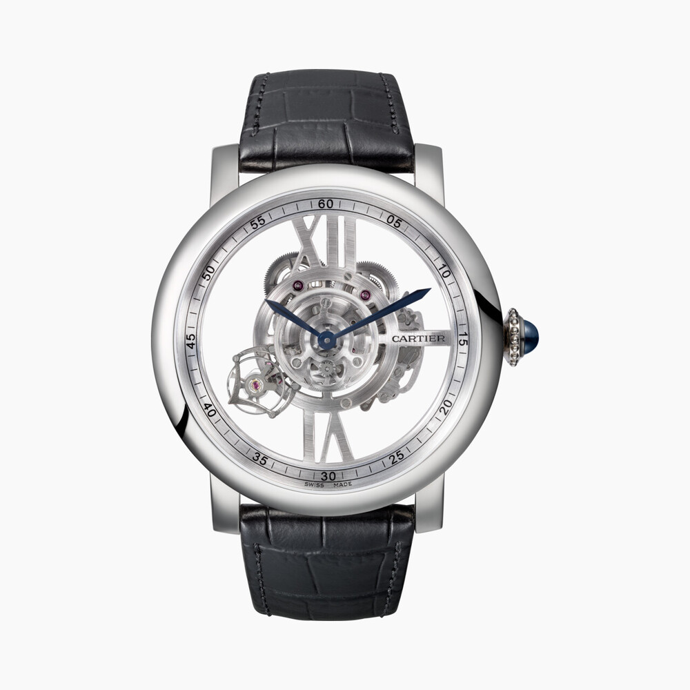 Часы Rotonde de Cartier Astrotourbillon, скелетон