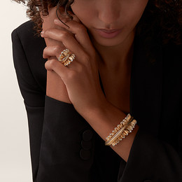 Grain de Café armband, diamanter