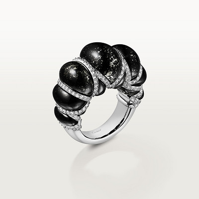 Cartier Libre Tressage-ring, metakwartsiet, diamanten