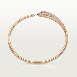 Panthère de Cartier bracelet, small model, semi-paved