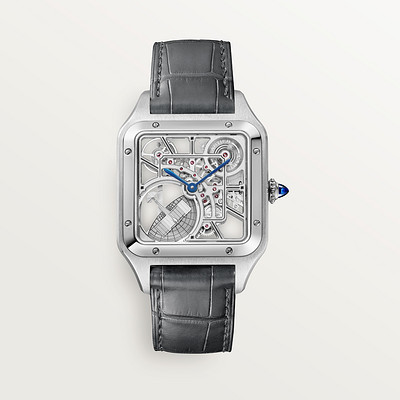 Montre squelette Santos-Dumont équipée d’un micro-rotor