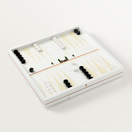 Backgammon-Spiel mit Pantherdekor