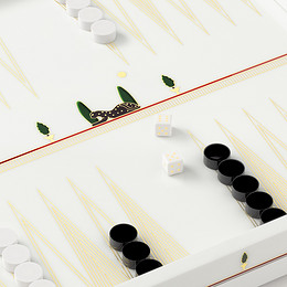 Backgammon-Spiel mit Pantherdekor