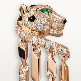 Panthère de Cartier earrings, small model, paved