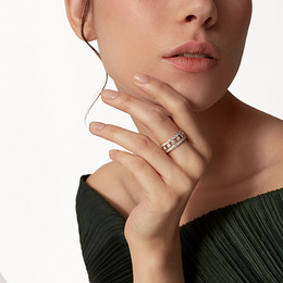 Broderie de Cartier Ring, dreireihig, Diamanten