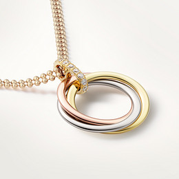 Pendentif Trinity, moyen modèle, diamants