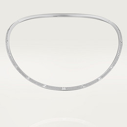 LOVE torque necklace, paved