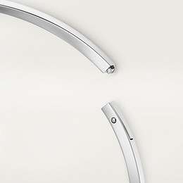 LOVE torque necklace, paved