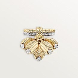 Grain de Café ring, diamonds