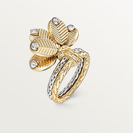 Grain de Café ring, diamonds