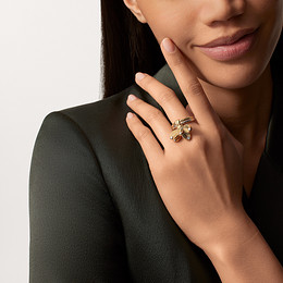 Grain de Café ring, diamonds