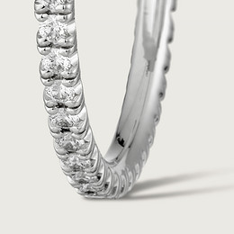 Etincelle de Cartier hoop earrings, medium model, paved