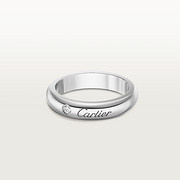C de Cartier wedding ring, width 4 mm, 1 diamond