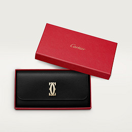 Portefeuille international à rabat, C de Cartier