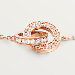 LOVE bracelet, on chain, paved