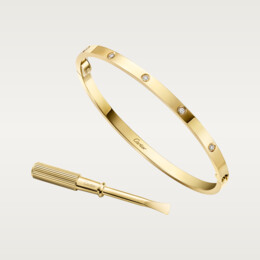LOVE bracelet, small model, 10 diamonds