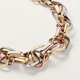 Trinity cushion necklace, extra-large model