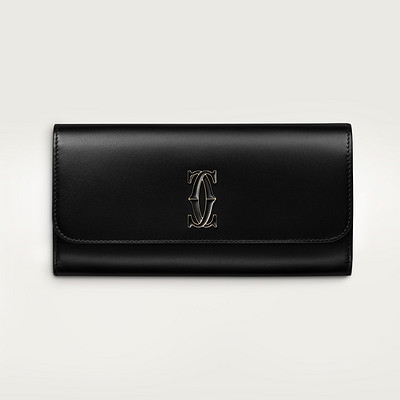 カルティエ　INTERNATIONAL WALLET CRL3001817 CRL3001852 - International wallet with flap, C de Cartier