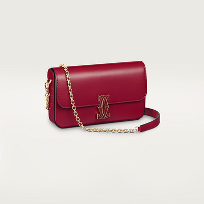 【海外希少】 Cartier ホーボーバッグ チェリーレッドカラー Cartier Boston bag Handbag Bordeaux Vintage mrbj6b