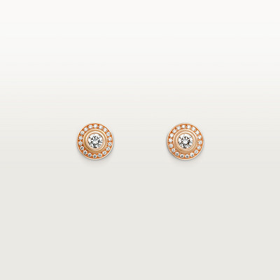 Cartier d'Amour stud earrings, brilliant-cut diamond, paved