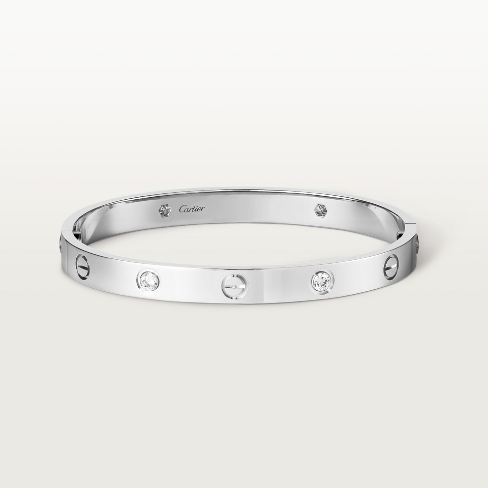 cartier silver bangle bracelet